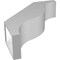 Ekena Millwork 5 1/2-in. W x 20-in. D x 24-in. H Funston Architectural Grade PVC Knee Brace BRCP055X20X24FST - alternate 5